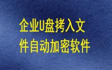 有哪些軟件能讓企業U盤拷入的文件自動加密？